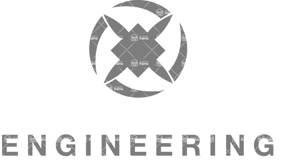 Business Logo Templates - vector graphics in a pack from GraphicMama - Mechanical Company Logo Design Template